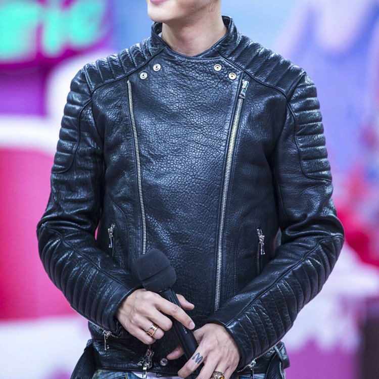 04899d27-4ca9-48e0-a418-e38d3c8ef4b3.jpg Men's Sheep Bubble Cropped Leather Jacket - Image 1