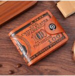 Personalized Dollar Wallet Men's Two-fold Buckle Multiple Card Slots Wallet Purse - Image 5