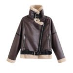 Women's Biker-style Cropped Casual Jacket - Image 3