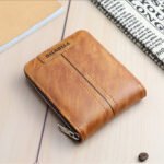 Fashion Men'S Short Wallet, Classic Hot Style, Horizontal Style, Large Capacity Zipper, Multi-Card Business Wallet - Image 3