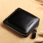 Manbang Full Zipper Top Layer Cowhide Wallet Men's Leather Short - Image 4
