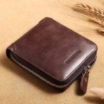 Manbang Full Zipper Top Layer Cowhide Wallet Men's Leather Short - Image 6