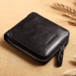 Manbang Full Zipper Top Layer Cowhide Wallet Men's Leather Short - Image 5