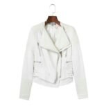 Spliced Faux Leather Suede Jacket Women Black Moto Coat Punk Camel Suede jaquetas couro Casaco chaquetas PU Slim Jacket - Image 7