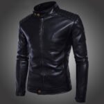 Carli Moto Leather Men's Jacket Black Bottom - Image 3