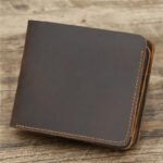 Men's Wallet Leather Wallet Retro Rough Tri-fold First Layer Cowhide - Image 9