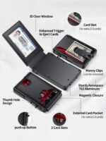 Fashionable Bi-fold RFID Wallet With Quick-pop Card Extraction Feature - Image 3