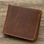 Men's Wallet Leather Wallet Retro Rough Tri-fold First Layer Cowhide - Image 4