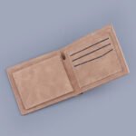 Men's Short Wallet Two Fold Half Fold Frosted - Image 2