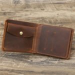 Men's Wallet Leather Wallet Retro Rough Tri-fold First Layer Cowhide - Image 6