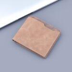 Men's Short Wallet Two Fold Half Fold Frosted - Image 6