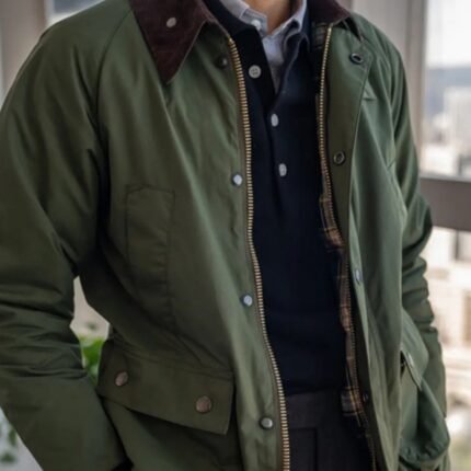 Vintage Safari Corduroy Collar Jacket