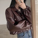 Versatile Short Jacket PU Leather Women - Image 10