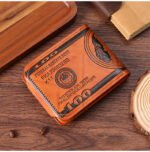 Personalized Dollar Wallet Men's Two-fold Buckle Multiple Card Slots Wallet Purse - Image 2