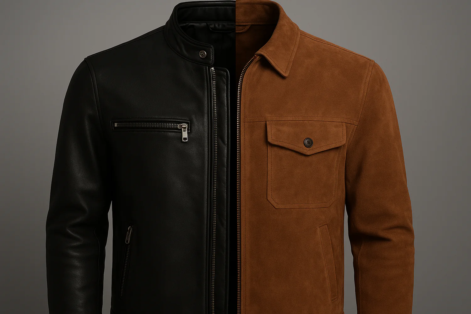 Compare Leather vs Suede Jackets for Men