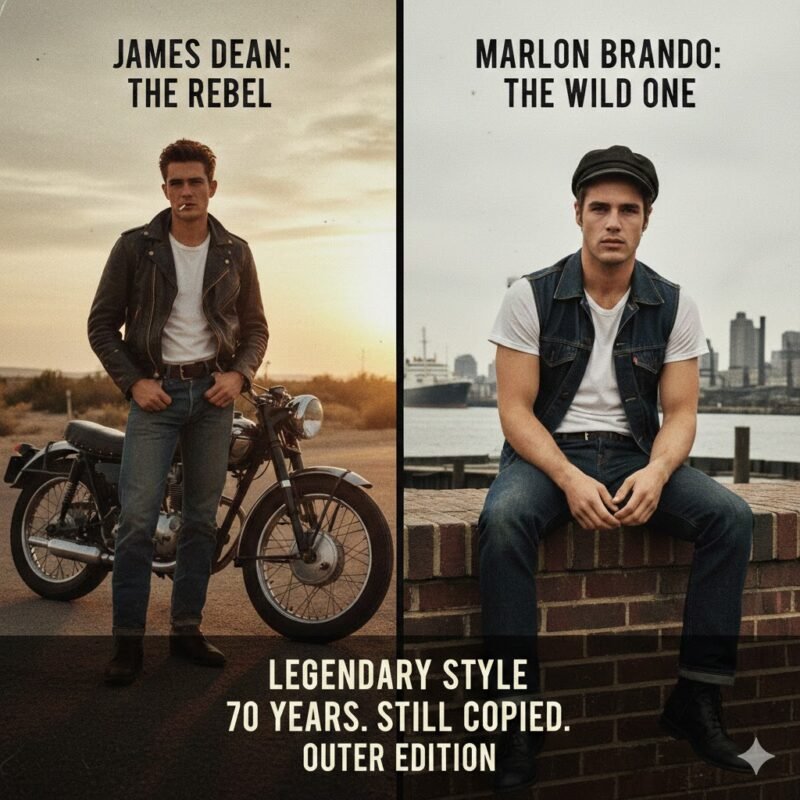 Denim vs leather jacket