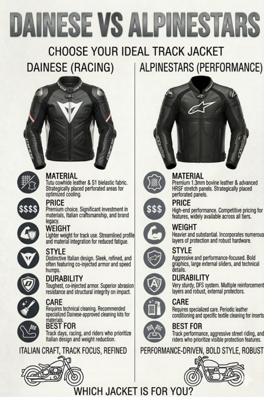 Dainese vs Alpinestars Leather Jacket