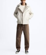 Men's Lapel Suede Double-sided Jacket - Image 8