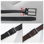 2-in-1 Reversible Belts For Woman,Woman Belt, Leather Dress Belts With Single Prong Buckle For Suits, Jeans, Uniform - Image 4