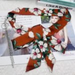 Fashionable Extra-Long Silk Scarf Belt For Women - Image 5