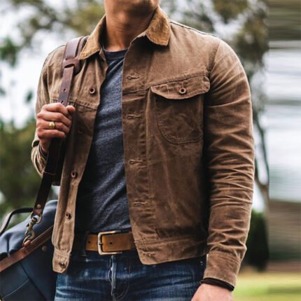 Men's Casual Trend Cardigan Lapel Jacket