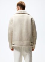 Men's Lapel Suede Double-sided Jacket - Image 9