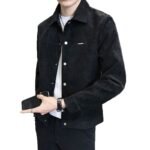Suede Lapel Spring Men's Jacket - Image 4
