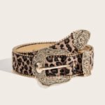 Womens Vintage American-Style Leopard-Print Belt - Image 6