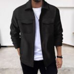 Lapel Zipper Casual Jacket Men's Coat - Image 5