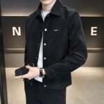Suede Lapel Spring Men's Jacket - Image 3