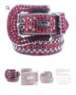 New Rhinestone Belt With Top-grain Leather Unisex - Image 4