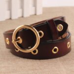 Classic Round Buckle No Hole Belt - Image 2