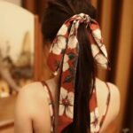 Fashionable Extra-Long Silk Scarf Belt For Women - Image 9