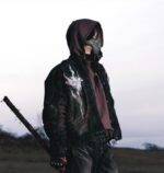 Racer Armor Crimson Gradient Denim Jacket - Image 6