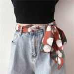 Fashionable Extra-Long Silk Scarf Belt For Women