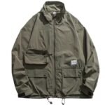 Fashion Loose Functional Hunting Lapel Jacket - Image 3