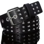 Men's And Women's Gothic-style Three-row Studded Belt - Image 2