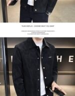 Suede Lapel Spring Men's Jacket - Image 5