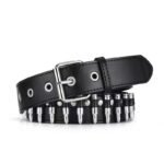Men's And Women's Gothic-style Three-row Studded Belt - Image 3