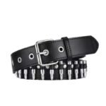Men's And Women's Gothic-style Three-row Studded Belt - Image 6