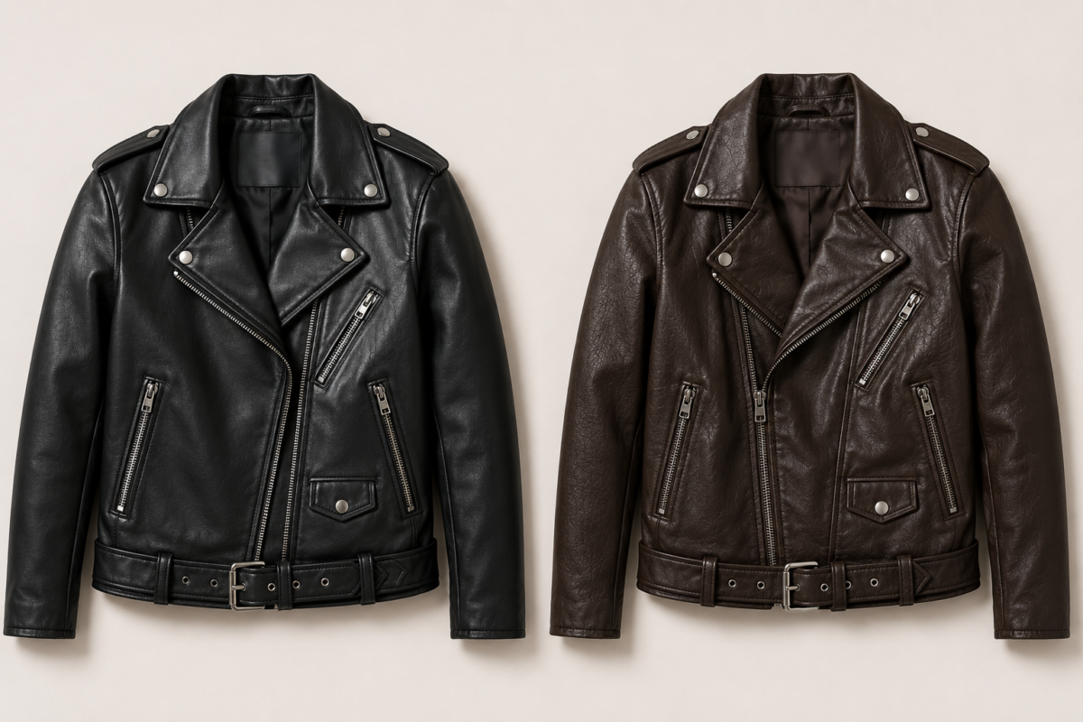 PU Leather vs Vegan Leather Moto Jacket