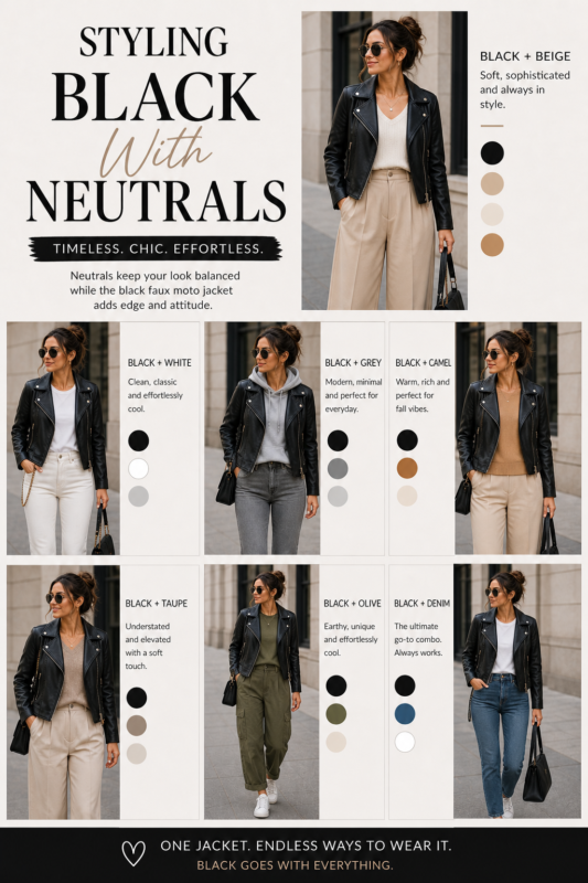 STYLING BLACK WITH NEUTRALS