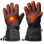 Cycling Heated Warm Gloves Full Finger and Hand Waterproof Wear Resistant Nylon - Image 2
