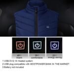 Heated Vest Smart Electric Heating Jacket Men Women Waistcoat Winter - Image 6