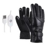 Winter Electric Heated Gloves Windproof Cycling Warm Heating Touch Screen Skiing Gloves - Image 2