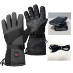 Cycling Heated Warm Gloves Full Finger and Hand Waterproof Wear Resistant Nylon - Image 3