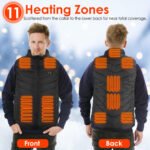 1Pc Heated Vest Electric USB Jacket Men Women Heating Coat Thermal Body Warmer Wear With 3 Temperature Levels - Image 10