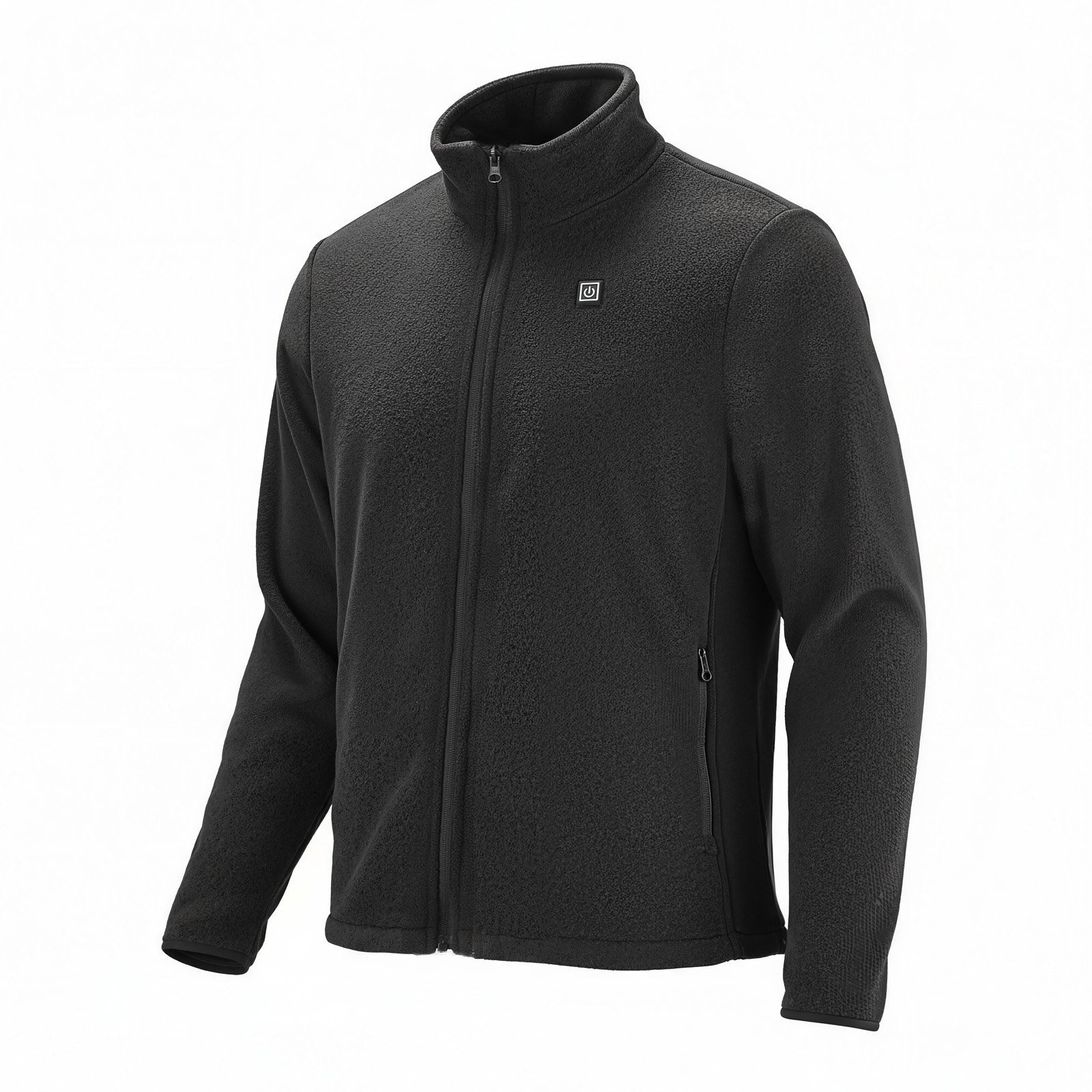 7a047af1-fe33-495c-8880-dd90ed402411.jpg Heated Fleece Jacket For Men, Heated Sweatshirt With 7.4V 16000mAh Rechargeable Power Bank Pack, 6 Heating Zones, 3 Temp Levels, 3h/6h/10h Warmth, For Winter Outdoor Camping, Black, S Size - Image 1