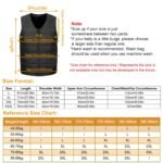 1Pc Heat Jacket Vest 3 Heating Gear Adjustable USB Heated Vest Warm Heat Coat Vest With 10 Heating Pads For Men Women Winter Outdoor Activity - Image 10