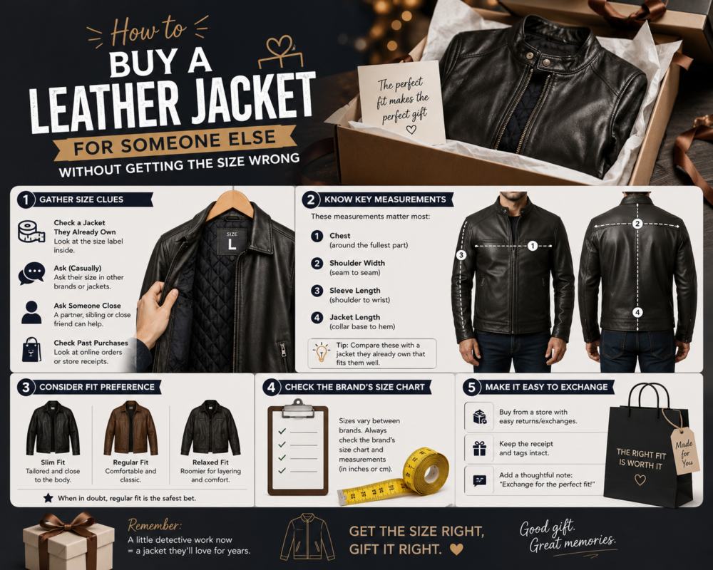 How to Buy a Leather Jacket for Someone Else Without Getting the Size Wrong
